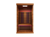 Peak Saunas Rainier 1-Person Full Spectrum Infrared Sauna with XL Medical-Grade Red Light Therapy & Smart WiFi App Control