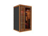 Peak Saunas Rainier 1-Person Full Spectrum Infrared Sauna with XL Medical-Grade Red Light Therapy & Smart WiFi App Control