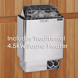 The Trinity 4 Person Indoor Hybrid Sauna