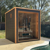 The Karlstad 6 Person Luxury Outdoor Hybrid Sauna
