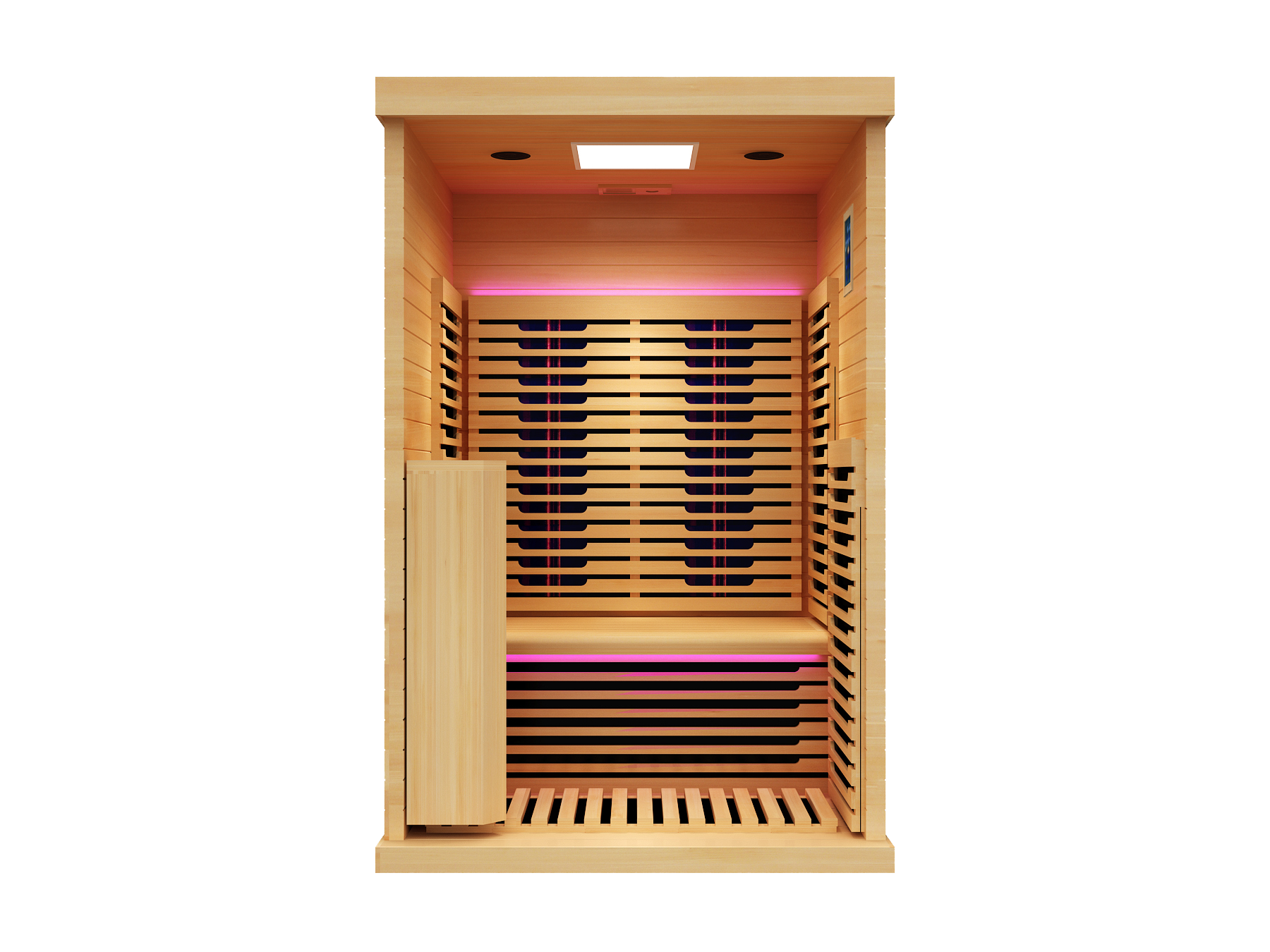 Peak Saunas Everest 2-Person Indoor Near Zero EMF Full Spectrum Infrared Sauna with XL Medical-Grade Red Light Therapy & Smart WiFi App Control