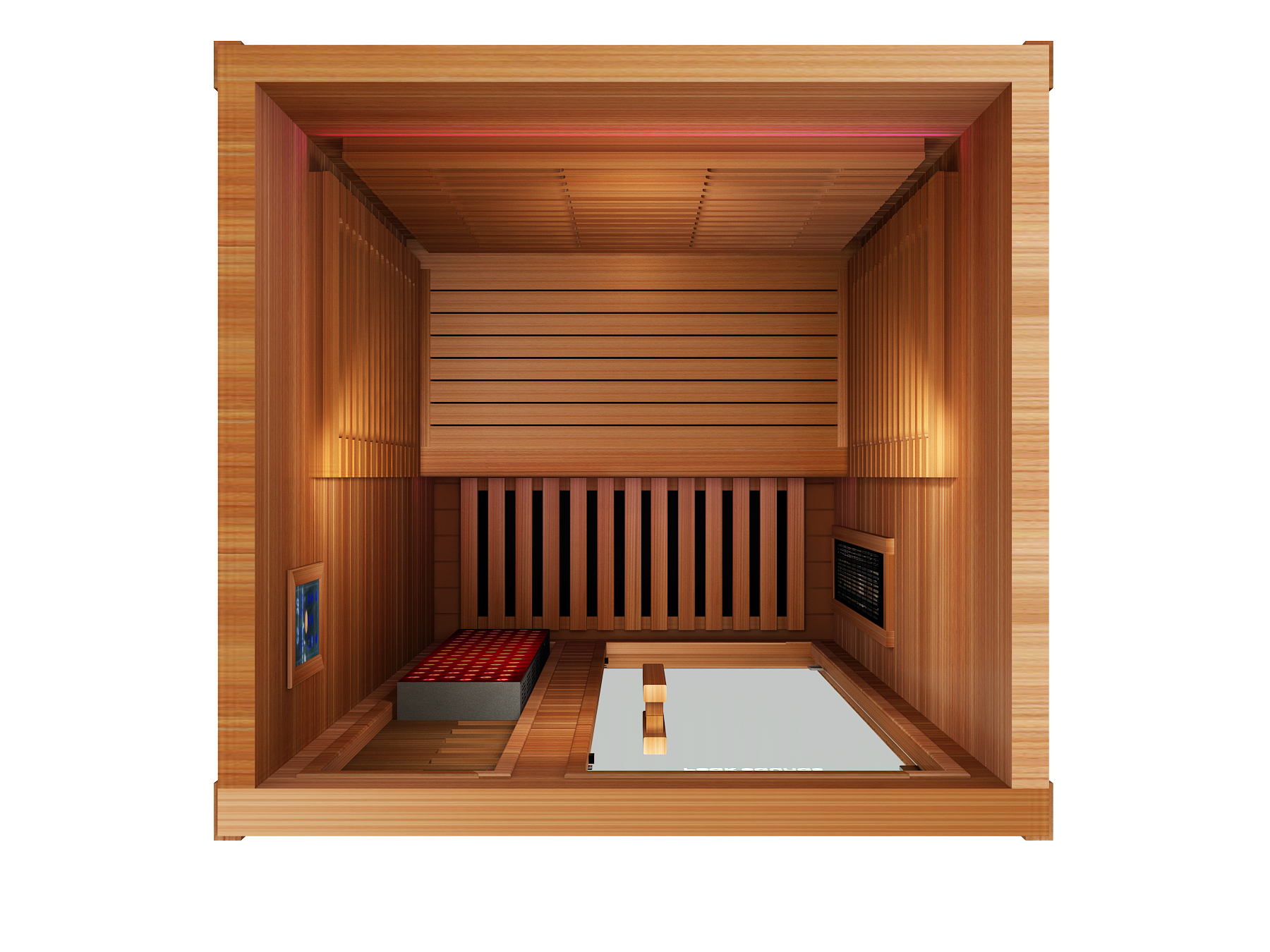 Peak Saunas Rainier 1-Person Indoor Near Zero EMF Full Spectrum Infrared Sauna with XL Medical-Grade Red Light Therapy & Smart WiFi App Control