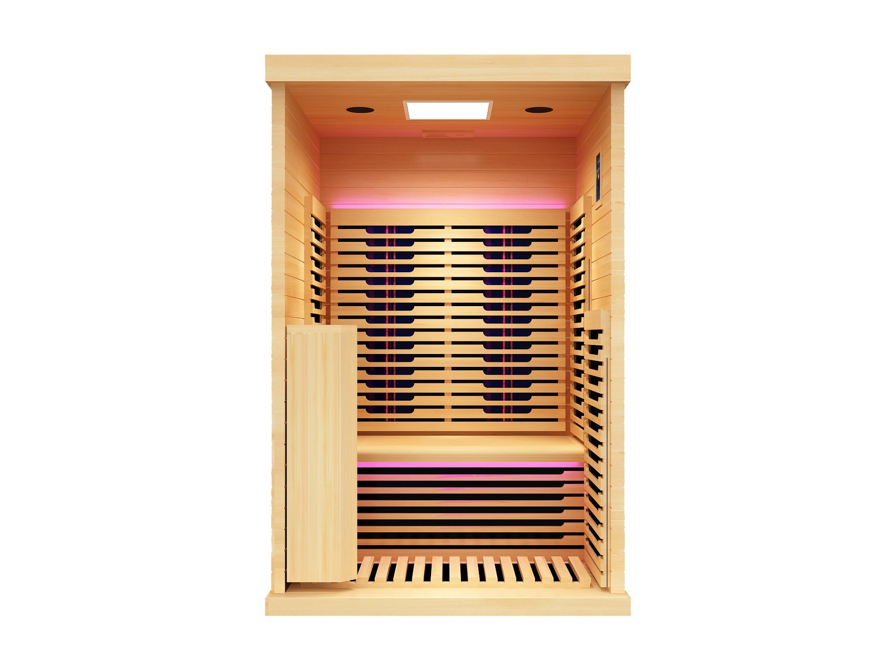 Peak Saunas Denali 2-Person Indoor Near Zero EMF Full Spectrum Infrared Sauna with XL Medical-Grade Red Light Therapy & Smart WiFi App Control