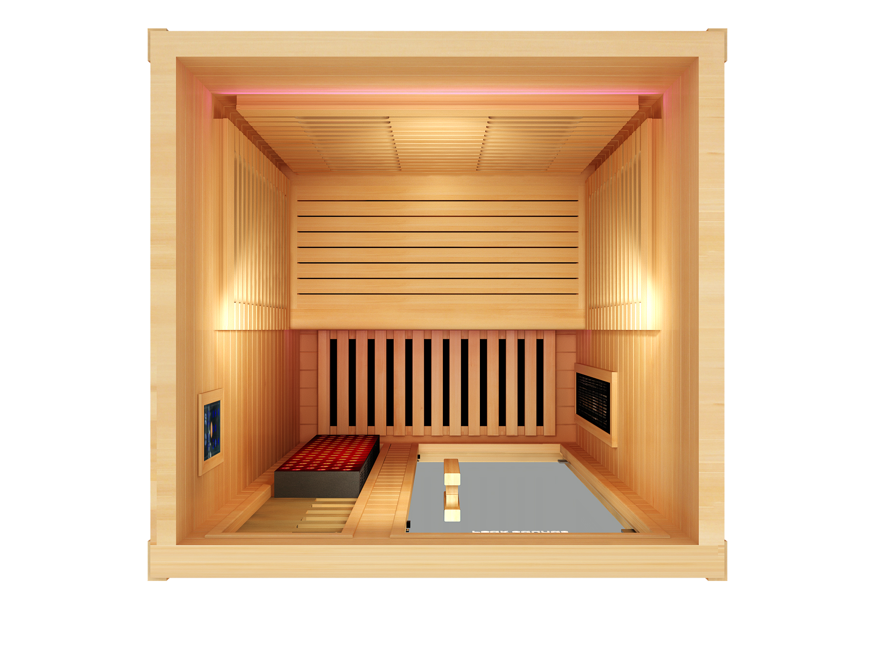 Peak Saunas Whitney 1-Person Indoor Near Zero EMF Full Spectrum Infrared Sauna with XL Medical-Grade Red Light Therapy & Smart WiFi App Control