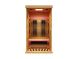 Peak Saunas Whitney 1-Person Indoor Near Zero EMF Full Spectrum Infrared Sauna with XL Medical-Grade Red Light Therapy & Smart WiFi App Control