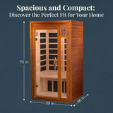 The Barcelona 2 Person Low EMF Infrared Sauna | Dynamic Saunas Dynamic Saunas