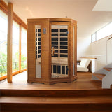 Dynamic Heming Elite Corner Ultra Low EMF (Under 3MG) FAR Infrared Sauna (2 Person) Dynamic Saunas