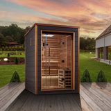 Golden Designs Narvik Outdoor Traditional Steam Sauna (2 Person) Golden Designs