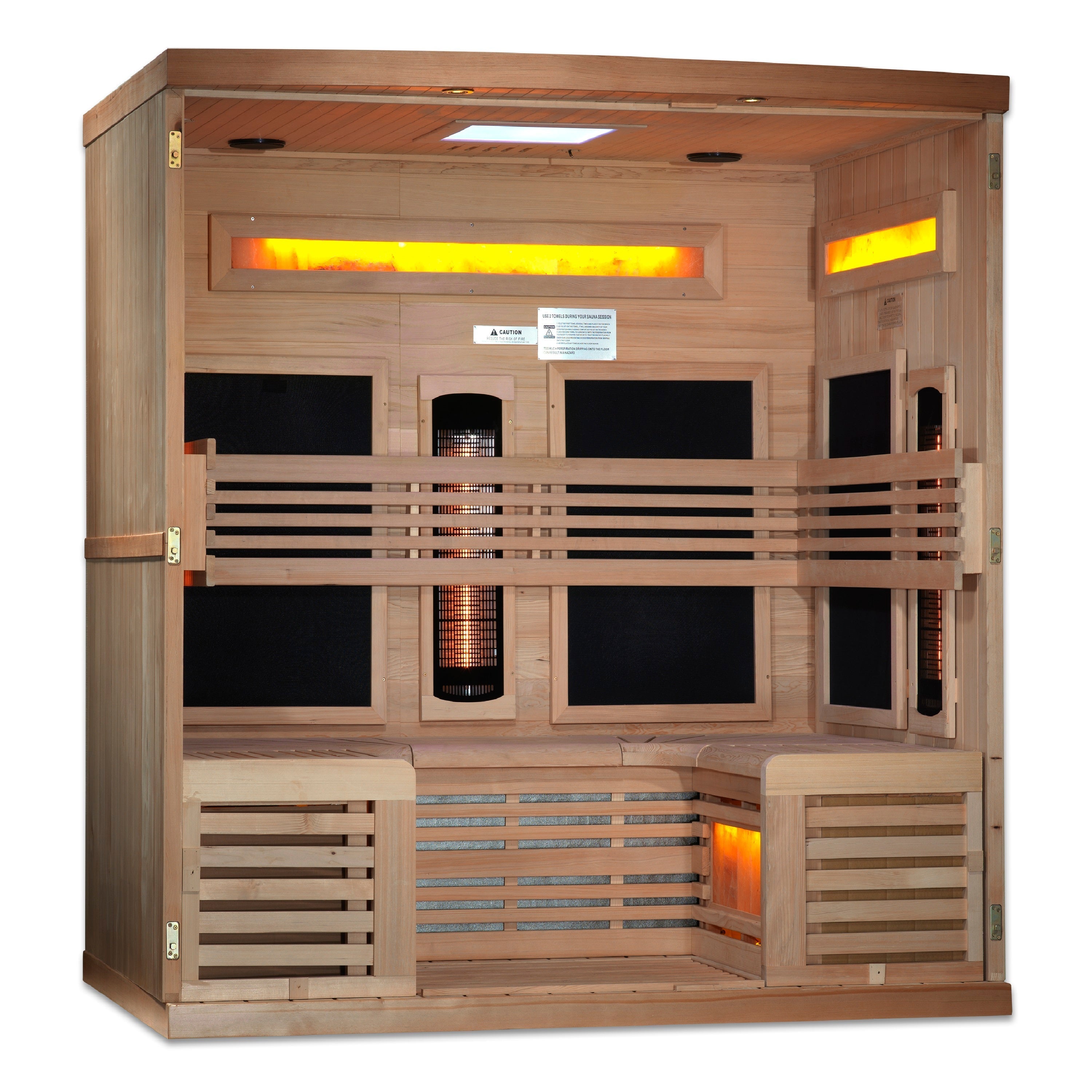 Golden Designs Full Spectrum PureTech™ Near Zero EMF FAR Infrared Sauna (6 Person) Golden Designs