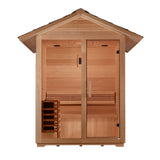 Golden Designs "Arlberg" Traditional Outdoor Steam Sauna (3 Person) Golden Designs