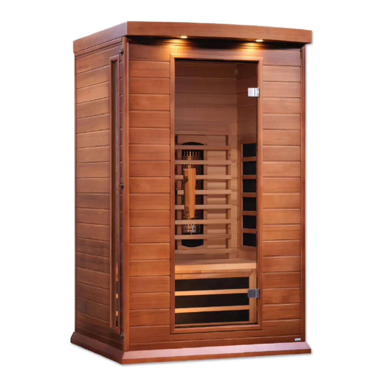 The Zephyr 2 Person Cedar Near Zero EMF Indoor Full Spectrum Infrared Sauna