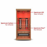 The Purify 1 Person Indoor Full Spectrum Infrared Sauna with Red Light Therapy